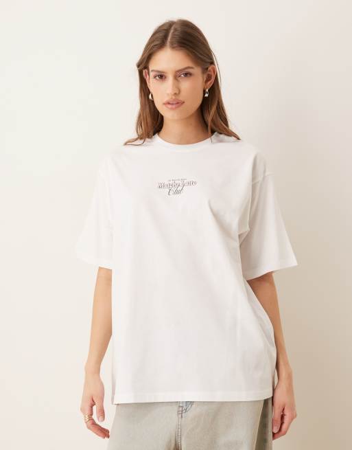 JJXX – Oversize-T-Shirt in Weiß mit „Matcha“-Rückenprint, 2 von 4