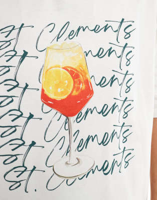 Jjxx Oversize T-shirt With St. Clements Print