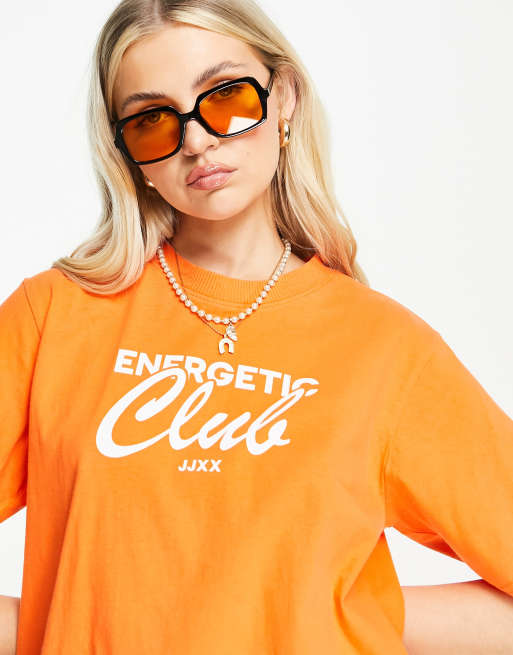 T shirt oversize orange femme new arrivals