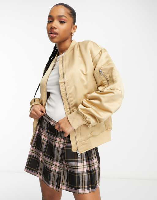 Silk bomber 2025 jacket ladies