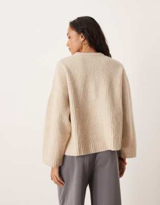Jjxx Oversized Sweater In Neutral