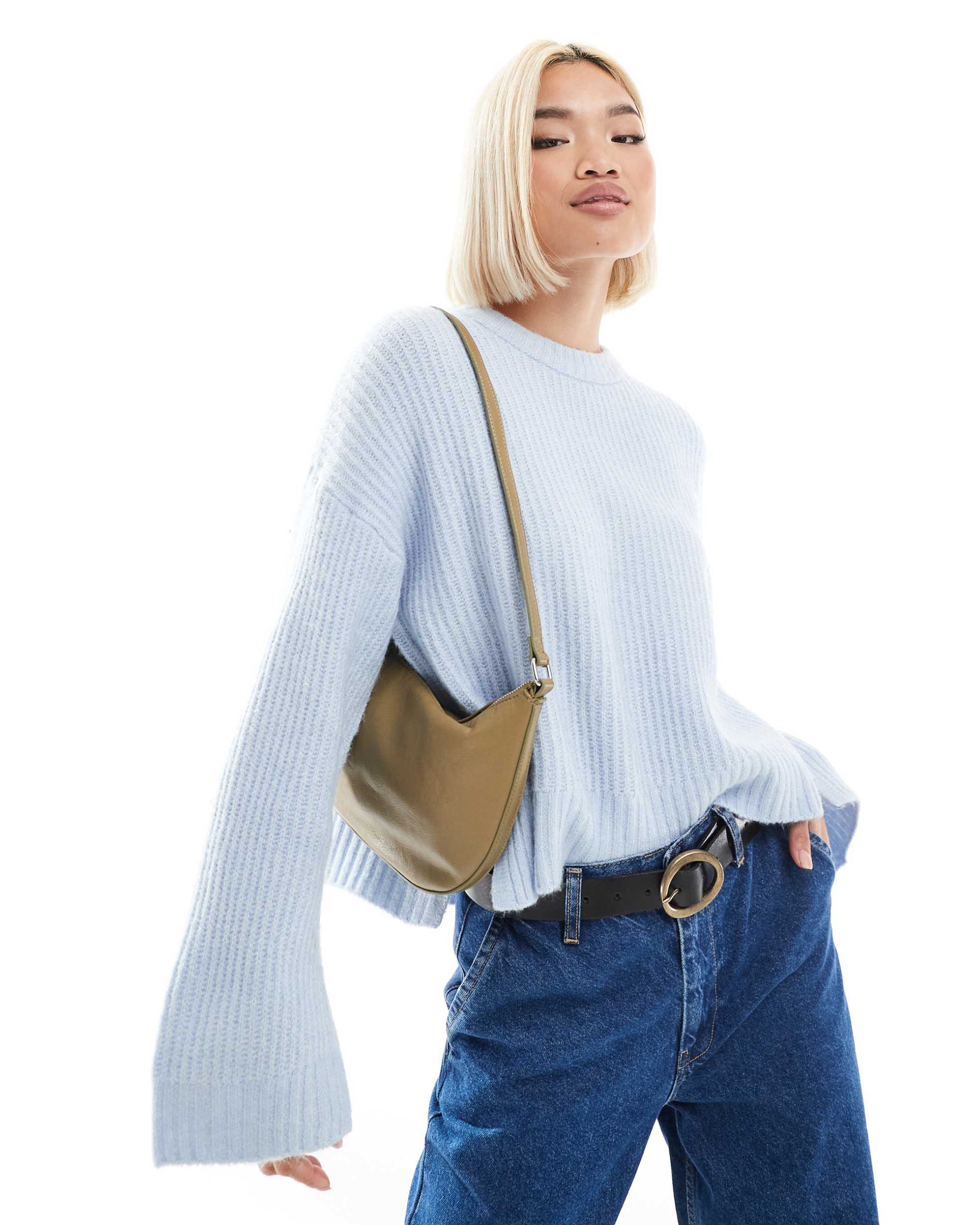 jjxx oversized sweater in light blue