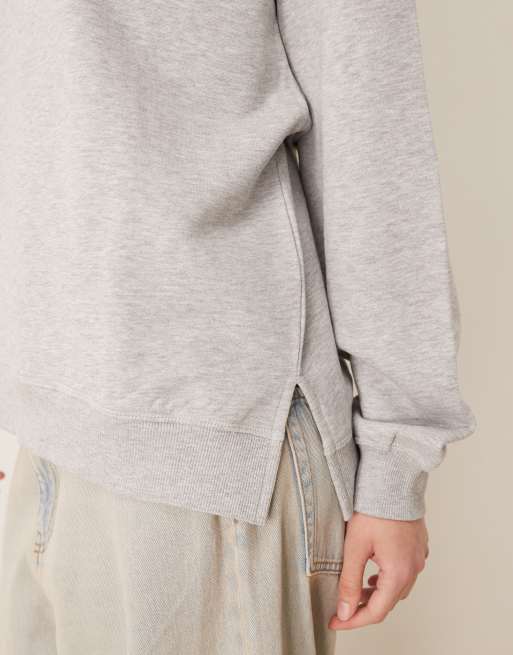 JJXX oversized sweatshirt in light grey, 3 of 4