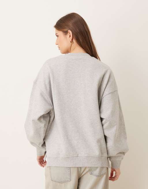 JJXX oversized sweatshirt in light grey, 4 of 4