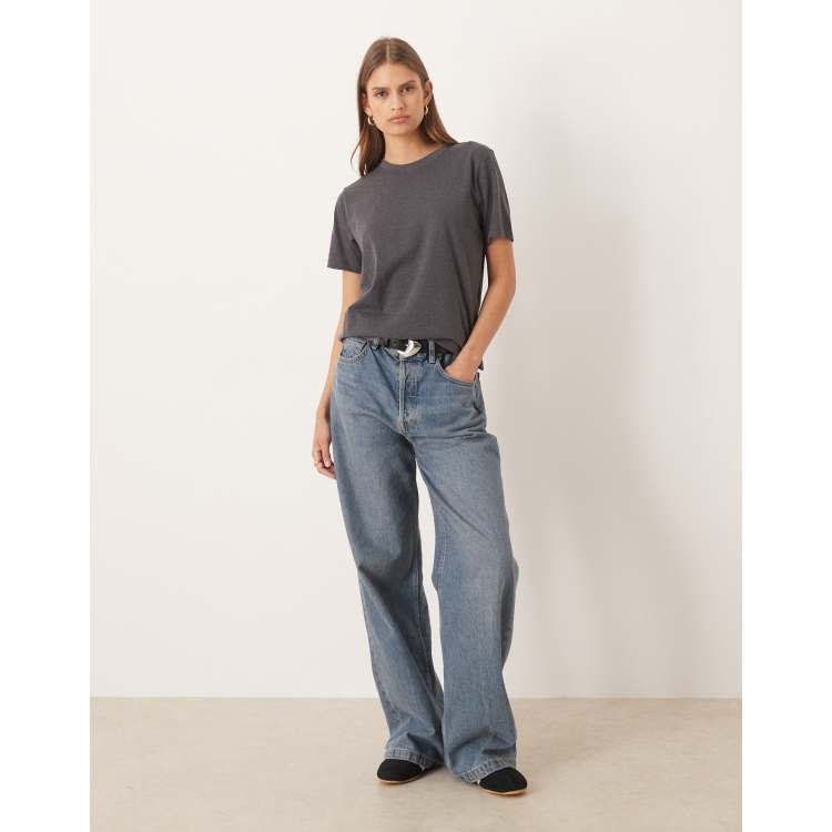 JJXX oversized t-shirt in gray | ASOS