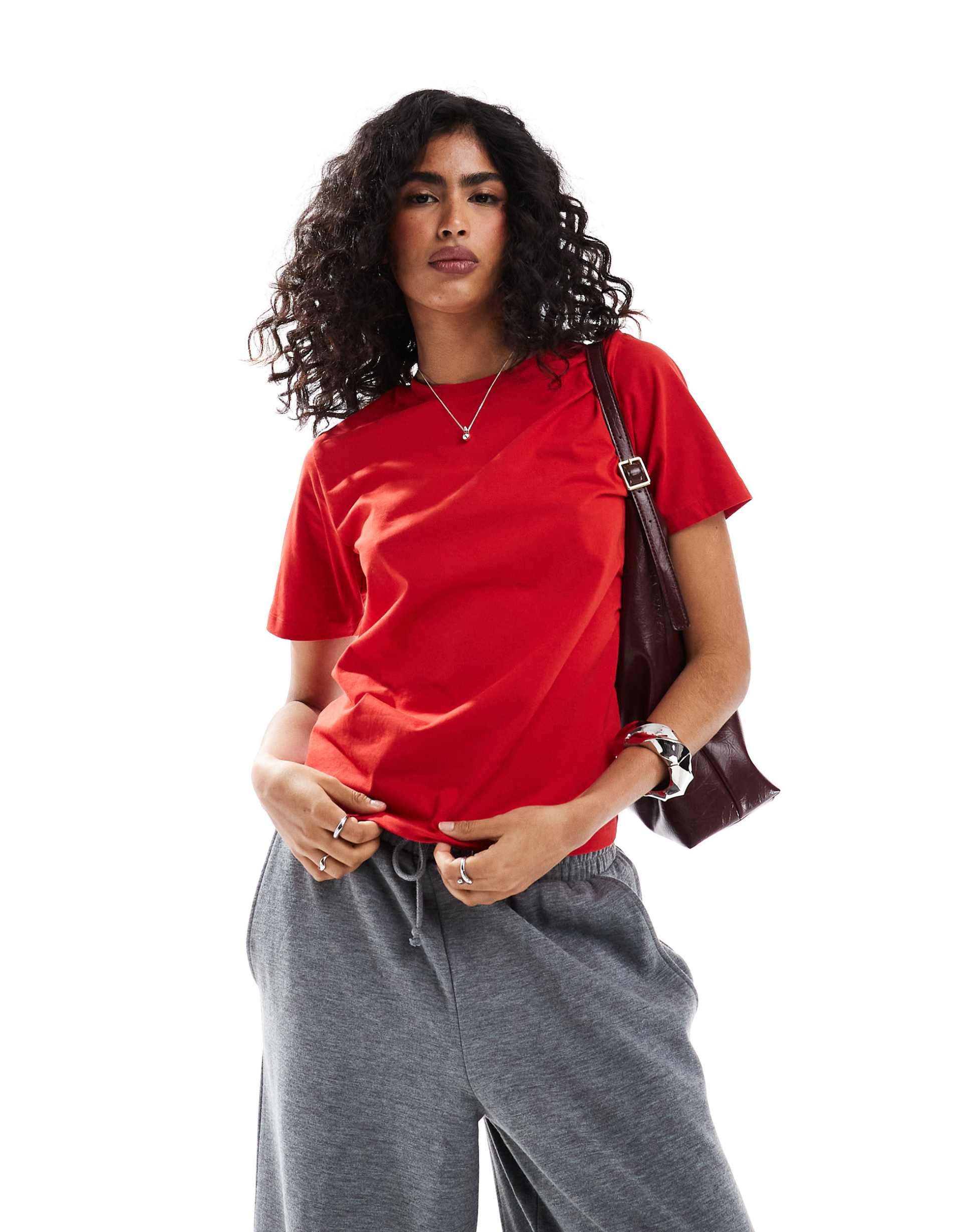 jjxx oversized t-shirt in red