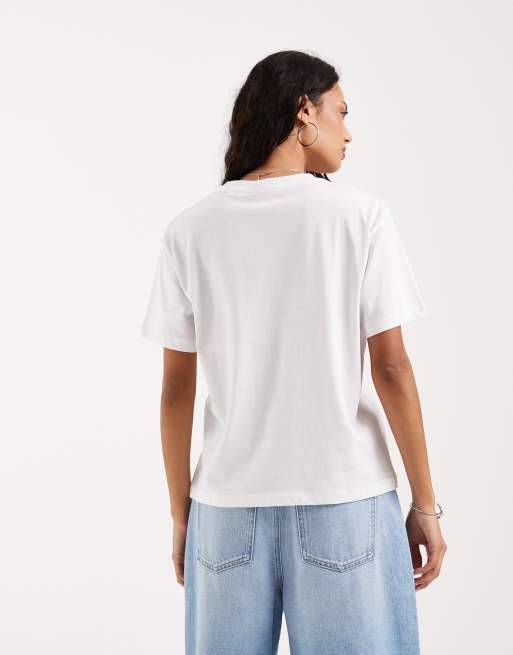 JJXX - Oversized T-shirt met ontbijtprint in wit, 4 van 4