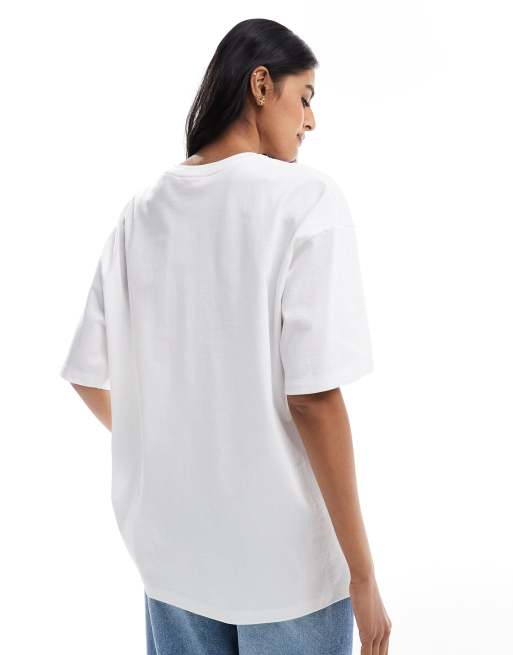 JJXX oversized t-shirt with kobenhavn print in white, 3 of 4