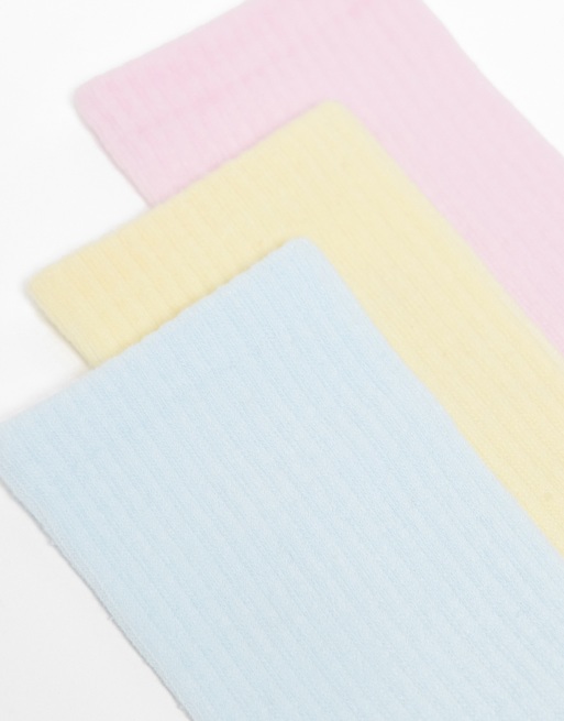 JJXX - Pakke med 3 par pastelfarvede ankelsokker , 2 af 3