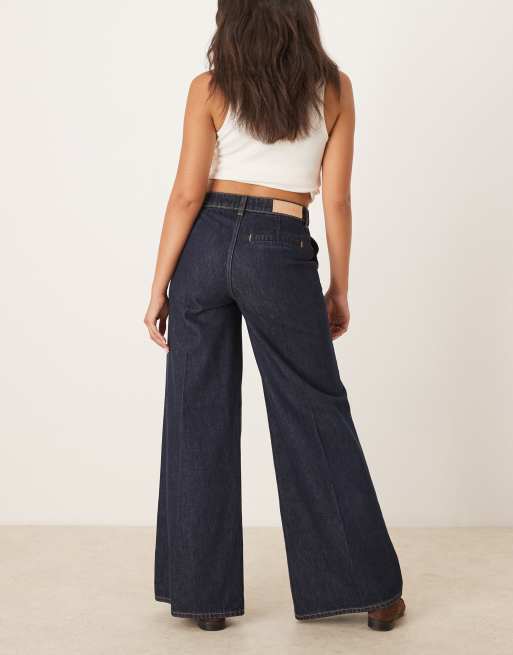 JJXX - Palma - Jeans ampi blu scuro con cuciture, 2 di 5