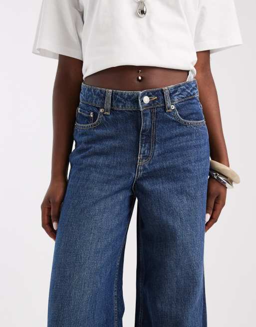 JJXX Palma jeans met extra brede pasvorm in blauwe wassing, 4 van 5