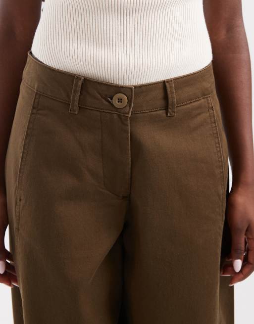 JJXX - Pantalon ample taille haute - Olive foncé, 4 de 5