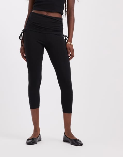 JJXX - pantalón capri negro con detalle de vuelta - view 1