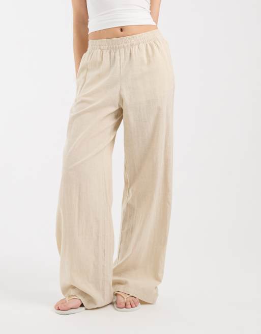 JJXX - Pantalon en lin mélangé - Beige, 2 de 5