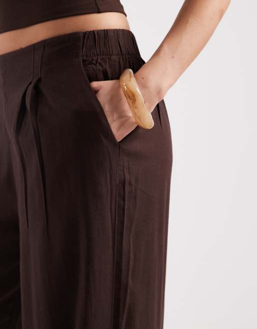 JJXX - Pantalon en lin mélangé - Marron, 2 de 5