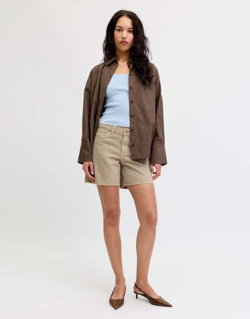 JJXX - Pantalones cortos vaqueros color rayo lunar, 3 de 6