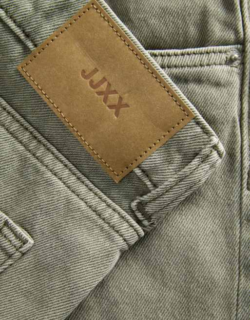 JJXX - Pantalones cortos vaqueros verde oliva empolvado, 4 de 7