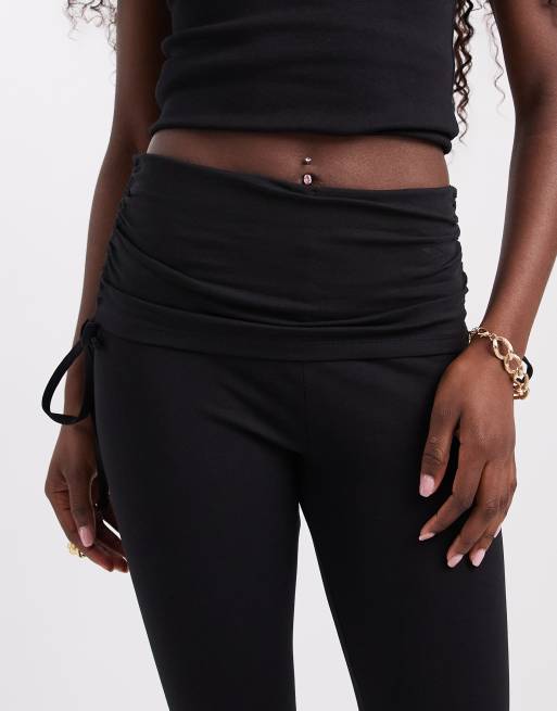 JJXX pantaloni capri neri con dettaglio ripiegato, 5 di 5