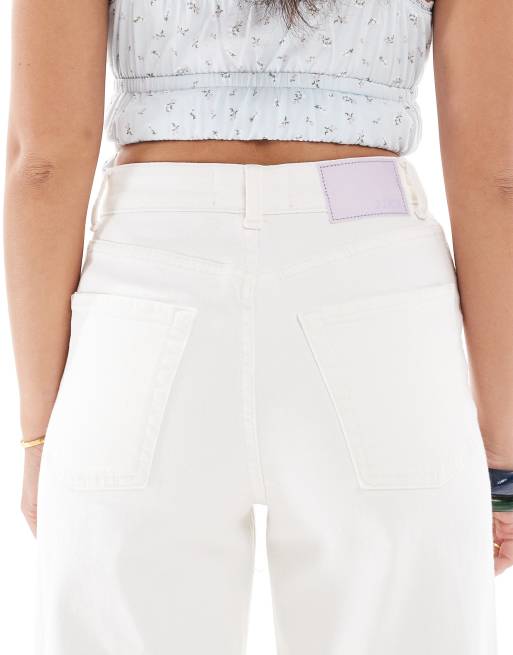 JJXX - Pantaloni culotte bianchi in denim , 4 di 5