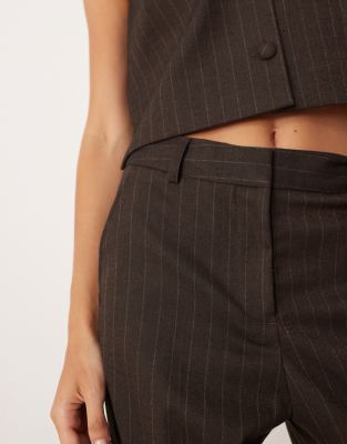 Jjxx Pinstripe Pants In Brown
