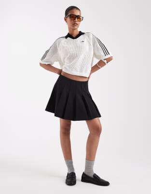 Jjxx Pleated Mini Skirt In Black