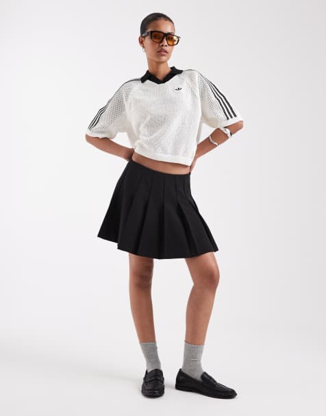 JJXX pleated mini skirt in black - view 1