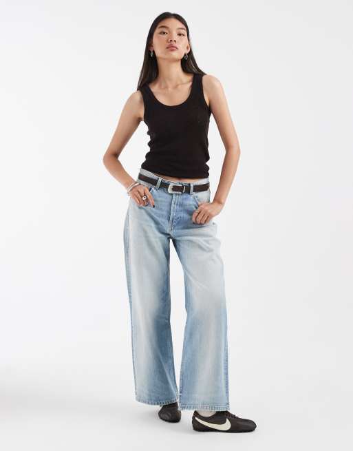 JJXX pointelle knit tank top in brown, 3 of 4