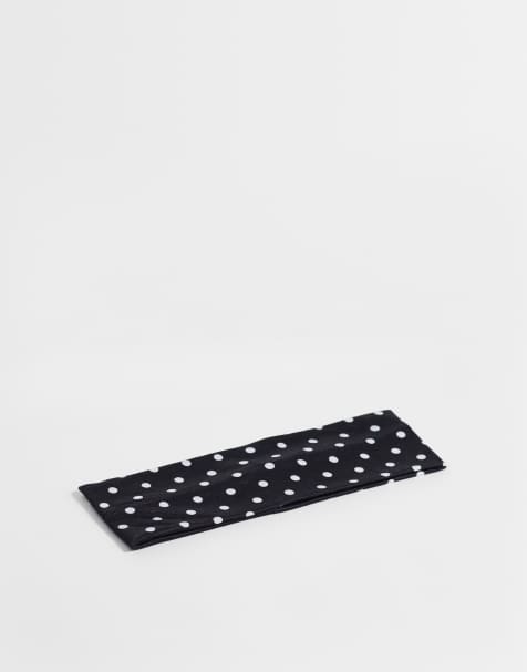 JJXX polka dot jersey headband in black - view 1
