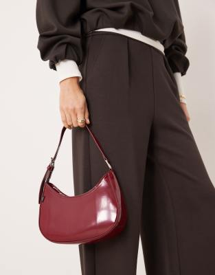 Jjxx Pu Leather Shoulder Bag In Red