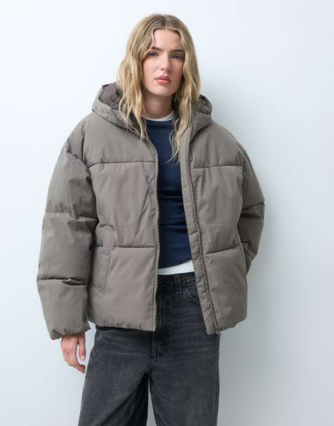 JJXX pufferjacka i khaki - view 1