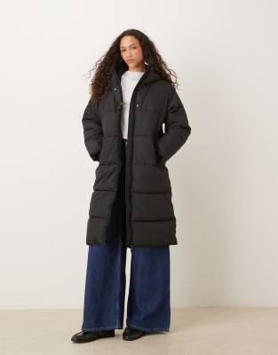 JJXX - Pufferjacke in Schwarz mit Kapuze