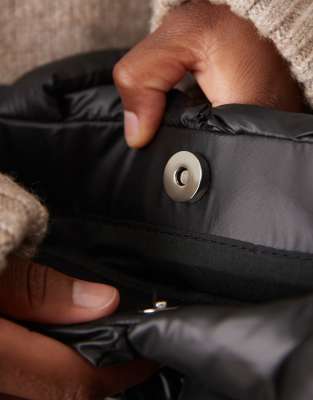Jjxx Quilted Tote Bag In Black
