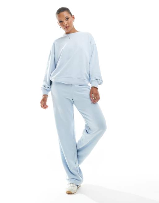 JJXX - Rechte sweater in lichtblauw, deel van co-ord set, 4 van 4