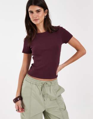 Jjxx Ribbed T-shirt In Red