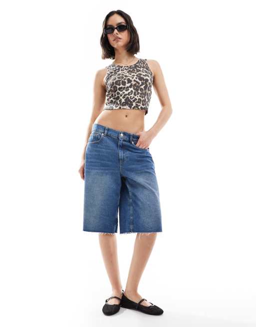 JJXX ribbed top in leopard print, 4 of 4