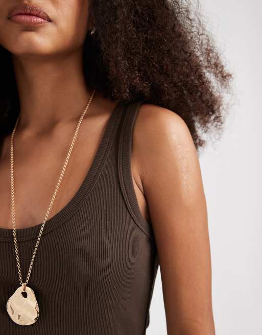JJXX ribbed vest dress in brown, 3 of 4