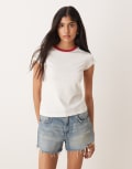 [JJXX] JJXX ringer tee in cream-White 10-12 Vanilla ice