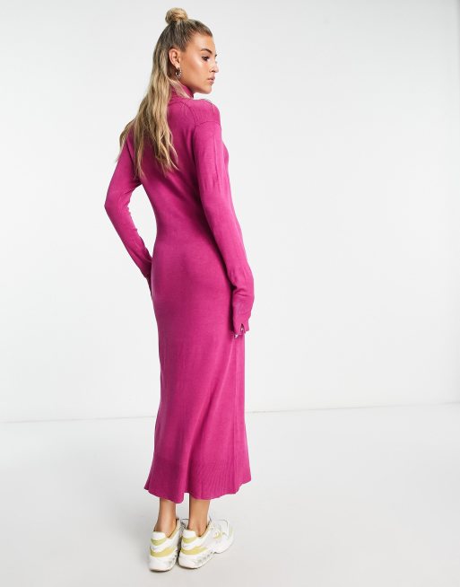 Bright pink shop jumper dress