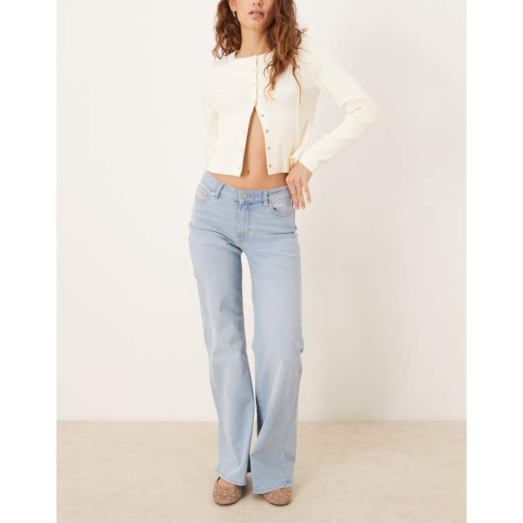 JJXX Rome flared jeans in light blue | ASOS
