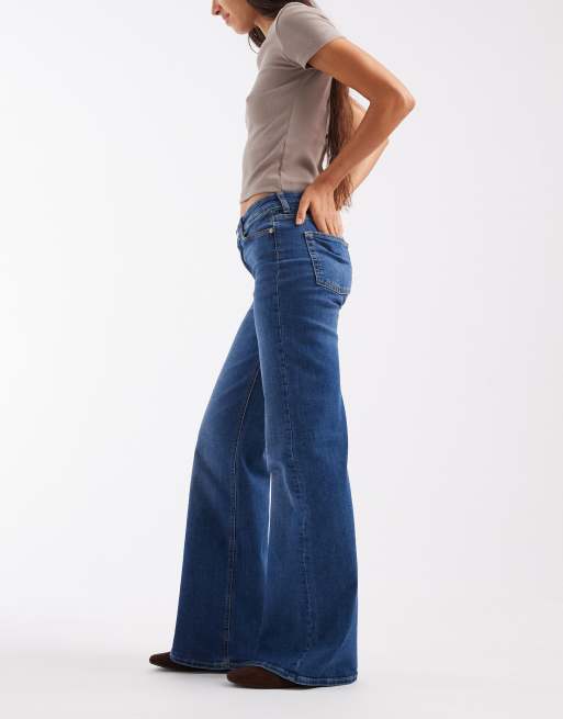 JJXX Rome flared jeans in mid blue, 2 of 5