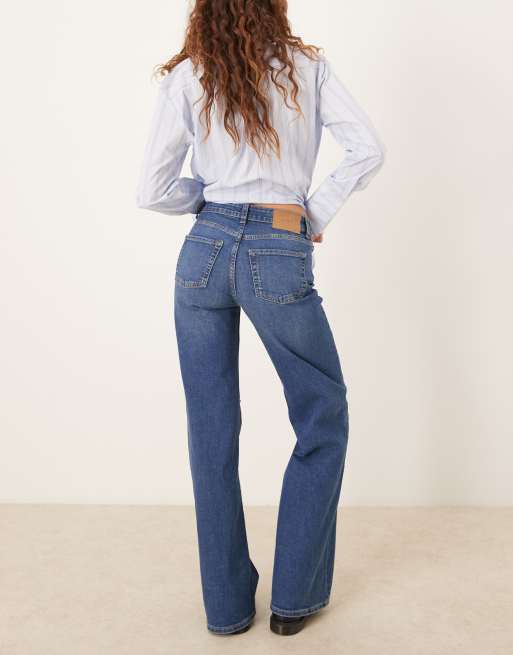 JJXX Rome flared jeans in mid blue | ASOS