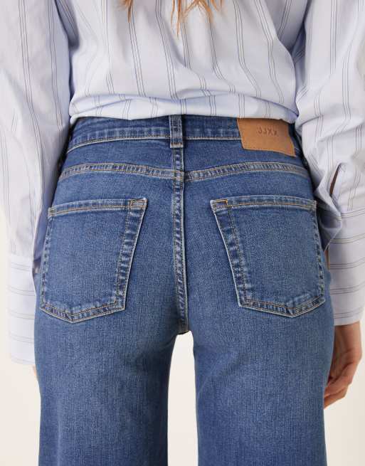 JJXX Rome flared jeans in mid blue | ASOS