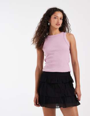 Jjxx Ruffled Mini Skirt In Neutral