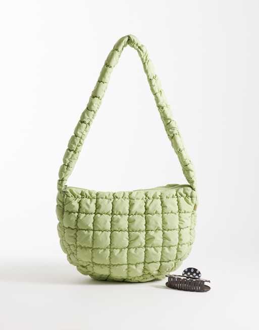 JJXX - Sac bandoulière matelassé - Vert, 2 de 4
