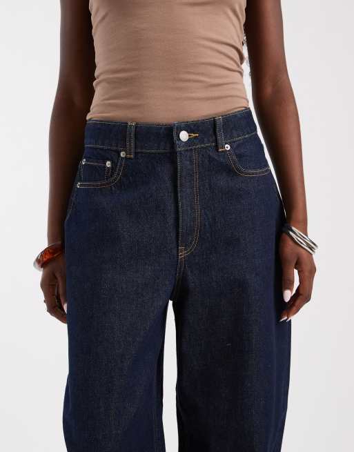 JJXX Sakai baggy barrel-jeans i mellemblå, 4 af 5