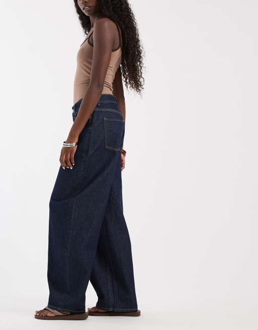 JJXX Sakai baggy barrel jeans in middenblauw, 2 van 5