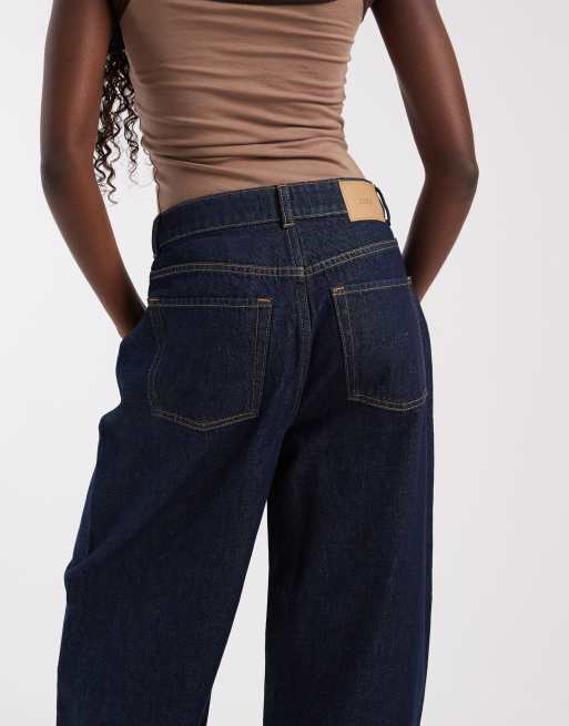 JJXX Sakai jeans baggy a gamba bombata blu medio, 5 di 5