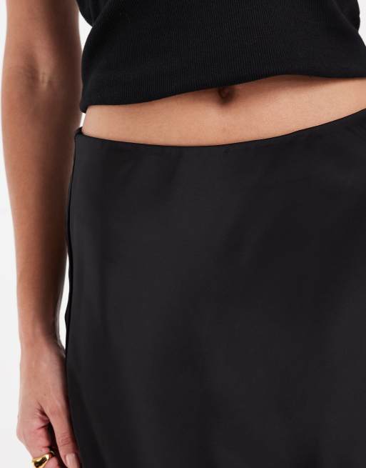 JJXX satin maxi skirt in black, 4 of 5