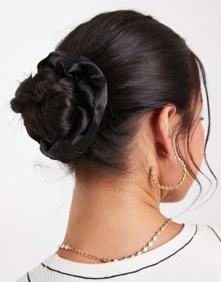JJXX - Satin-Scrunchie in Schwarz