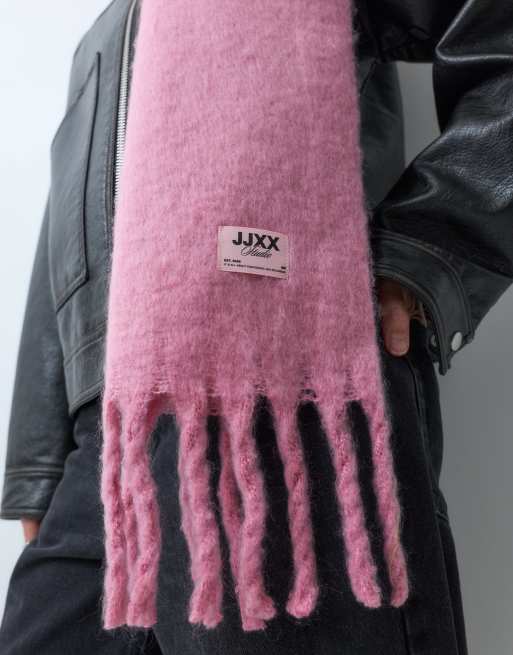 JJXX scarf med fransar i ljusrosa, 2 av 3